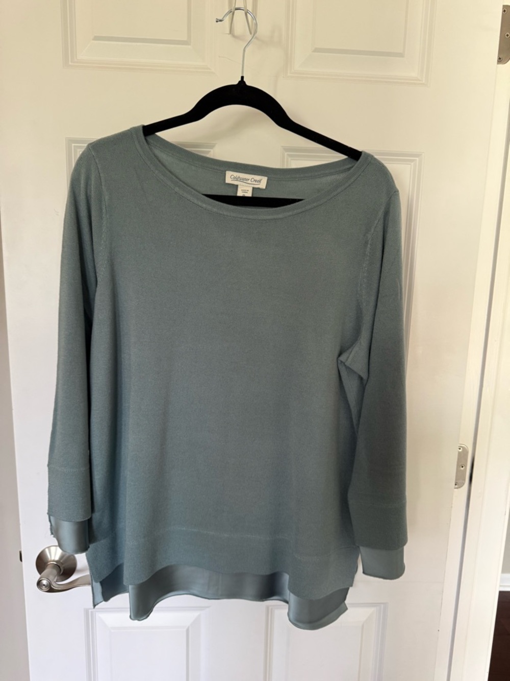 Coldwater Creek Mint Green Knit Sweater Top